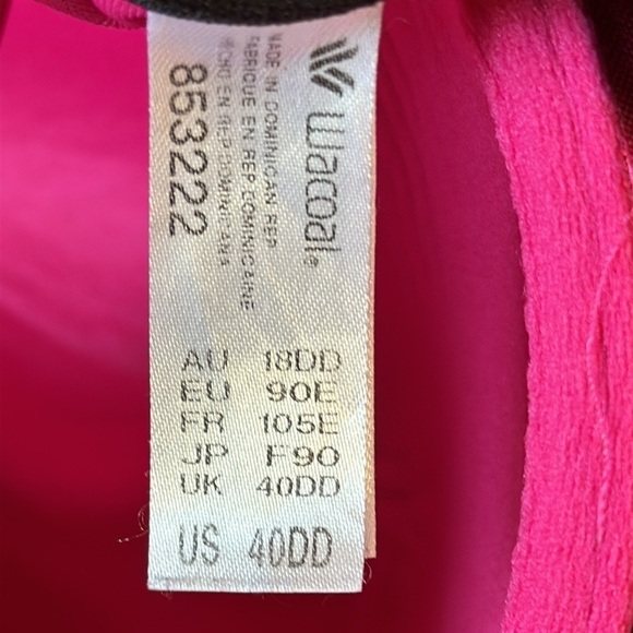 WACOAL #853222 High Impact Athletic Bra Sz 40DD - Picture 5 of 7